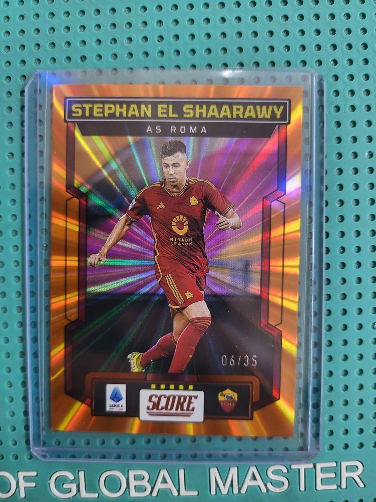 panini score 2023/2024 stephan el shaarawy laser orange 6/35 n160