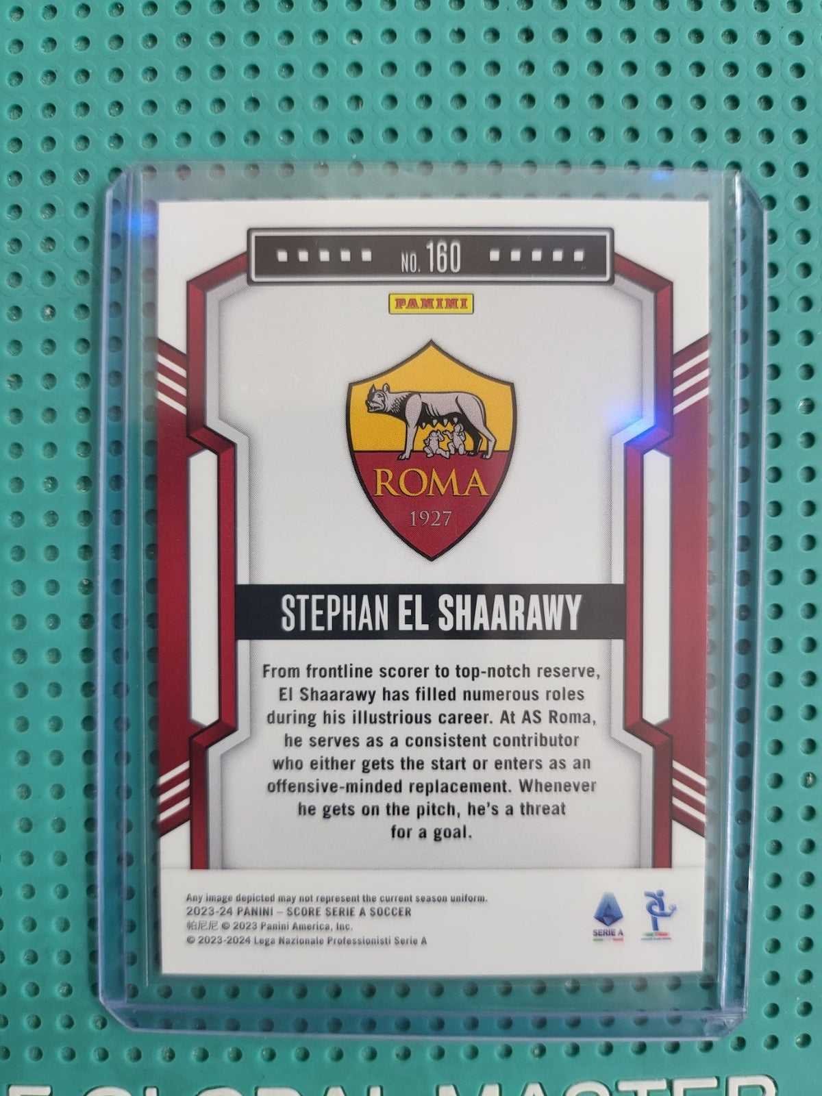 panini score 2023/2024 stephan el shaarawy laser orange 6/35 n160