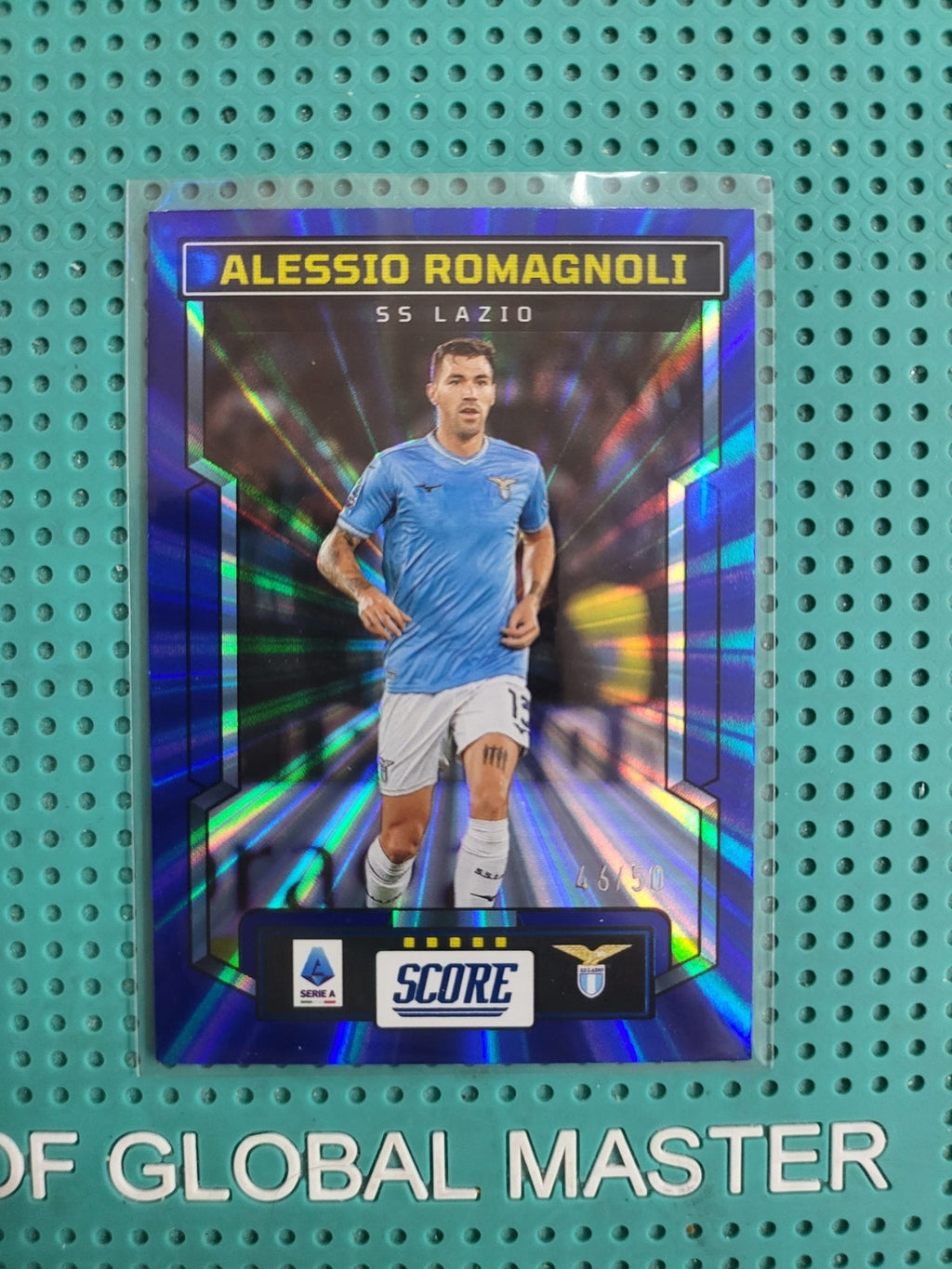 panini score 2023/2024 alessio romagnoli laser blue 46/50 n99