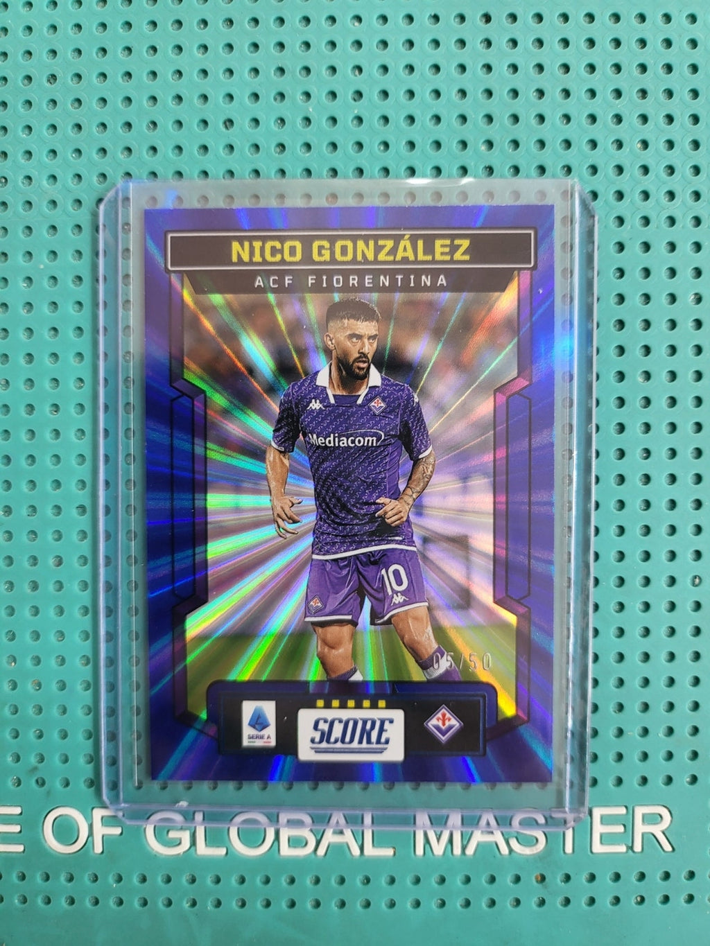 panini score 2023/2024 nico gonzalez laser blue 05/50 n34
