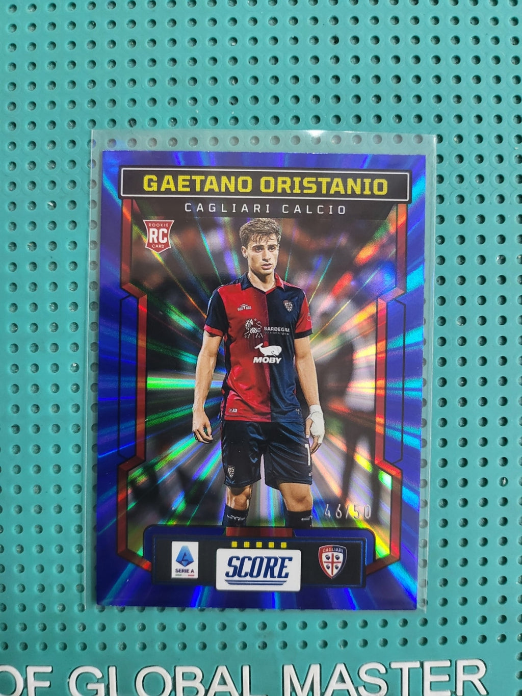 panini score 2023/2024 gaetano oristanio rookies laser blue 46/50 n24