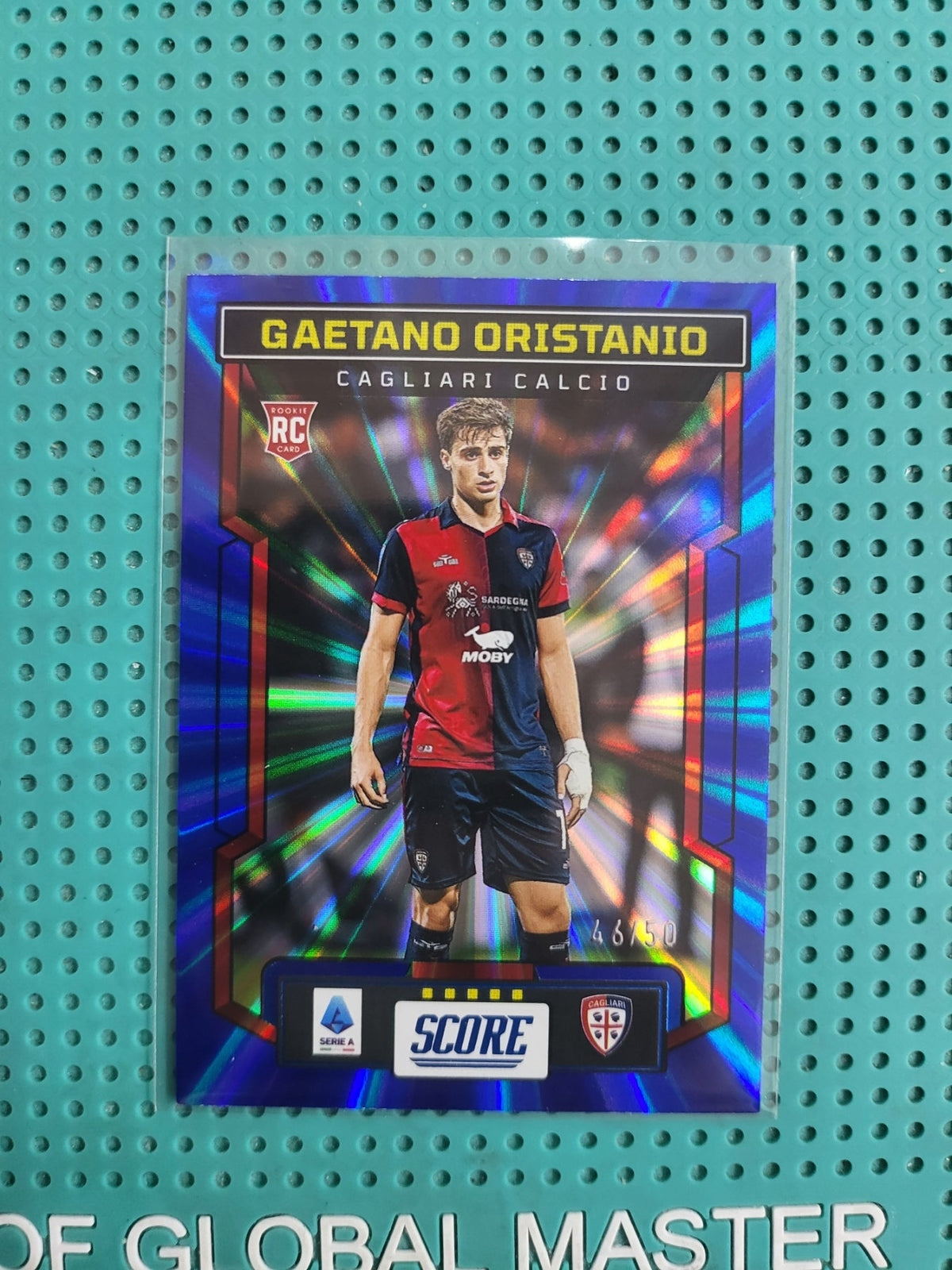 panini score 2023/2024 gaetano oristanio rookies laser blue 46/50 n24