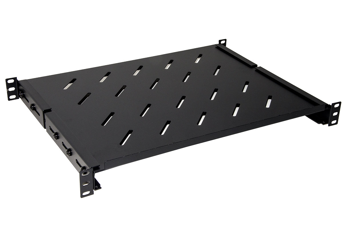 ARMADIO RACK RIPIANO 1 UNIT? 19 PROFONDIT? 350 MM ALLUNGABILE NERO