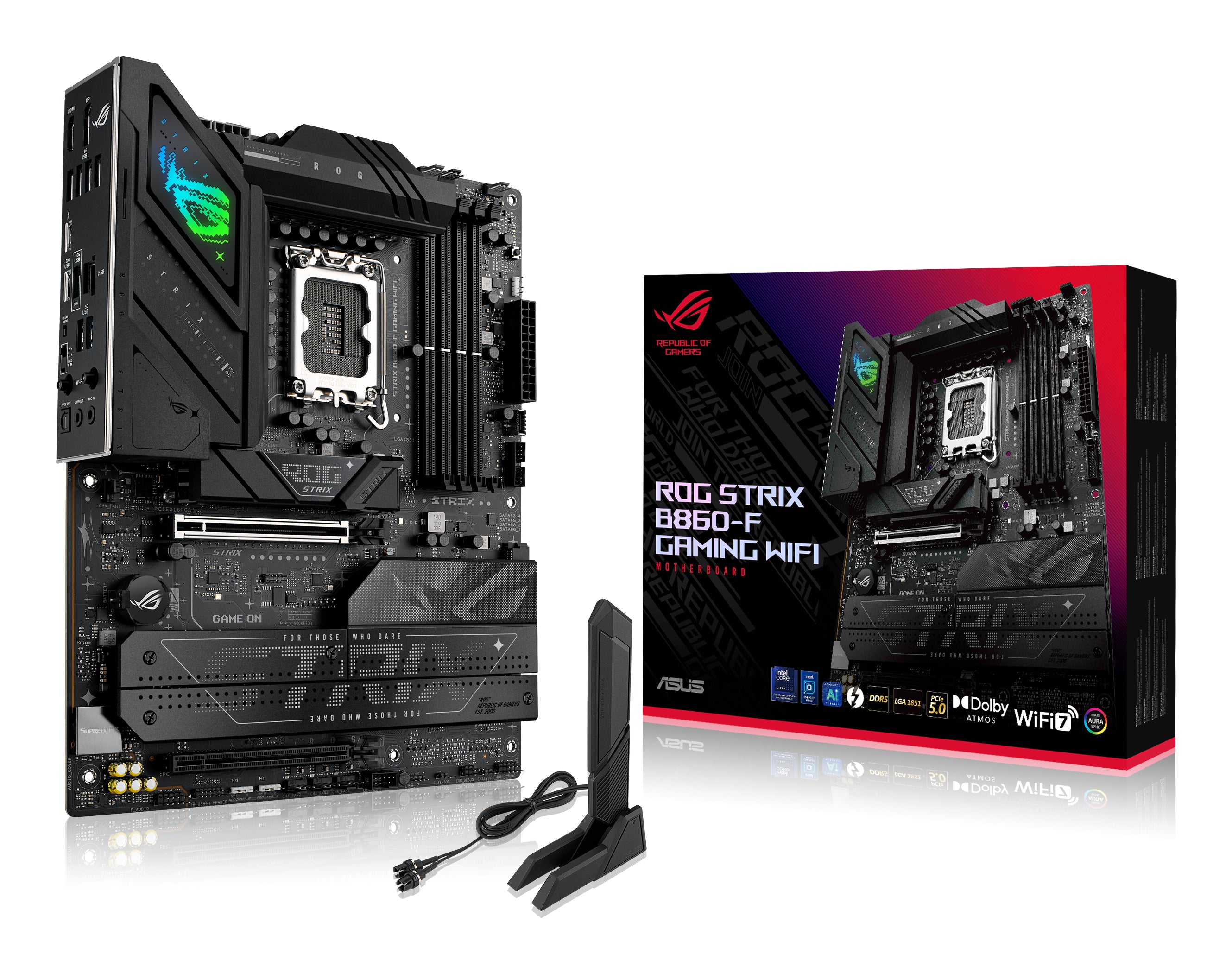 MB ASUS ROG STRIX B860-F GAMING WIF 1851 4D5 4M2 4S3 1HD/2DP/1TH