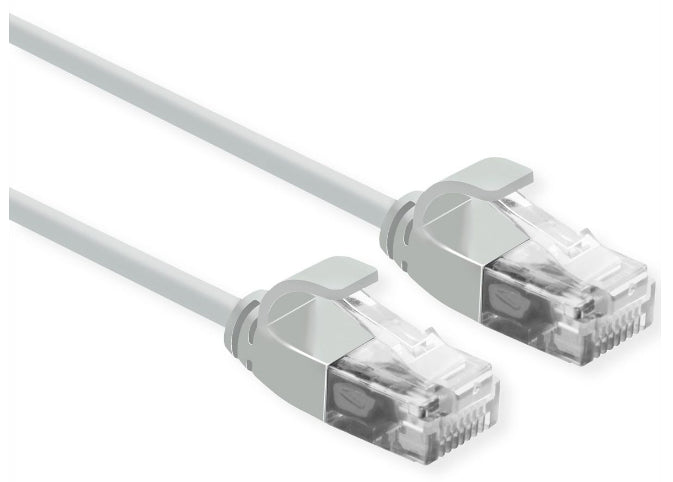 CAVO RETE UTP CAT.6A 0,3MT SLIM LSO GRIGIO NO SCHERMATO PER DATA CENTER