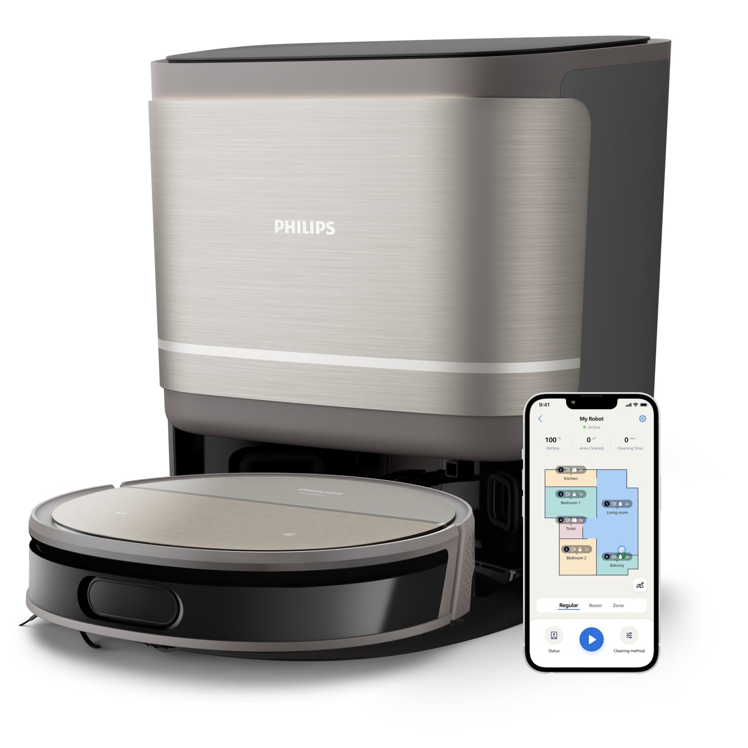 ASPIRAPOLVERE ROBOT  XU9100/10 ASPIRA E LAVA CON SERBATOIO