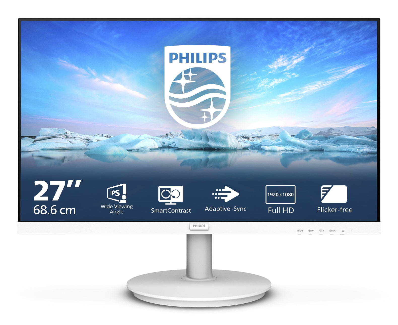 MON 27IPS VGA HDMI 4MS COMP MAC PHILIPS 271V8AW/00 MM BIANCO