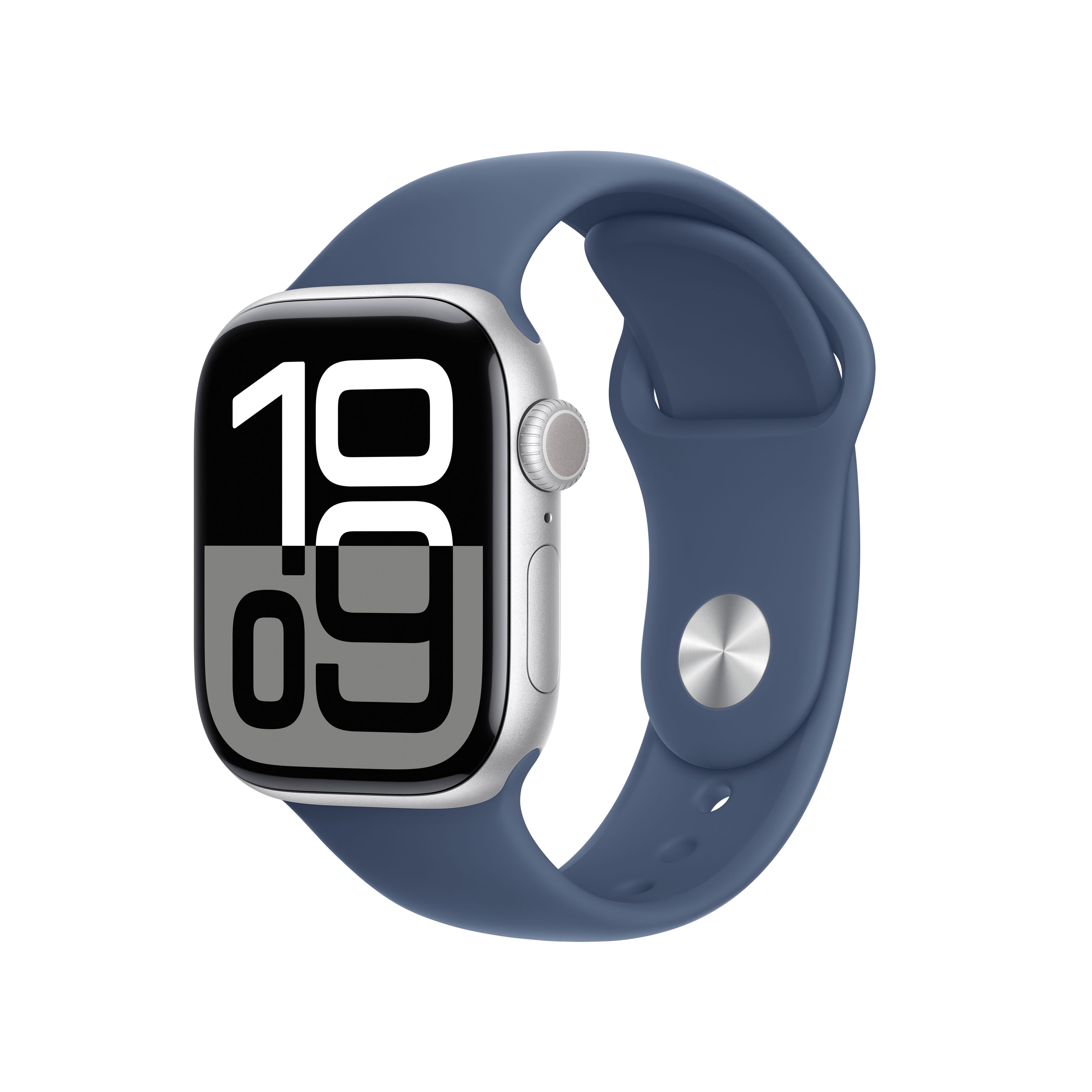WATCH 10 42MM GPS ALLUMIN.SILVER DENIN SPORT BAND  S/M