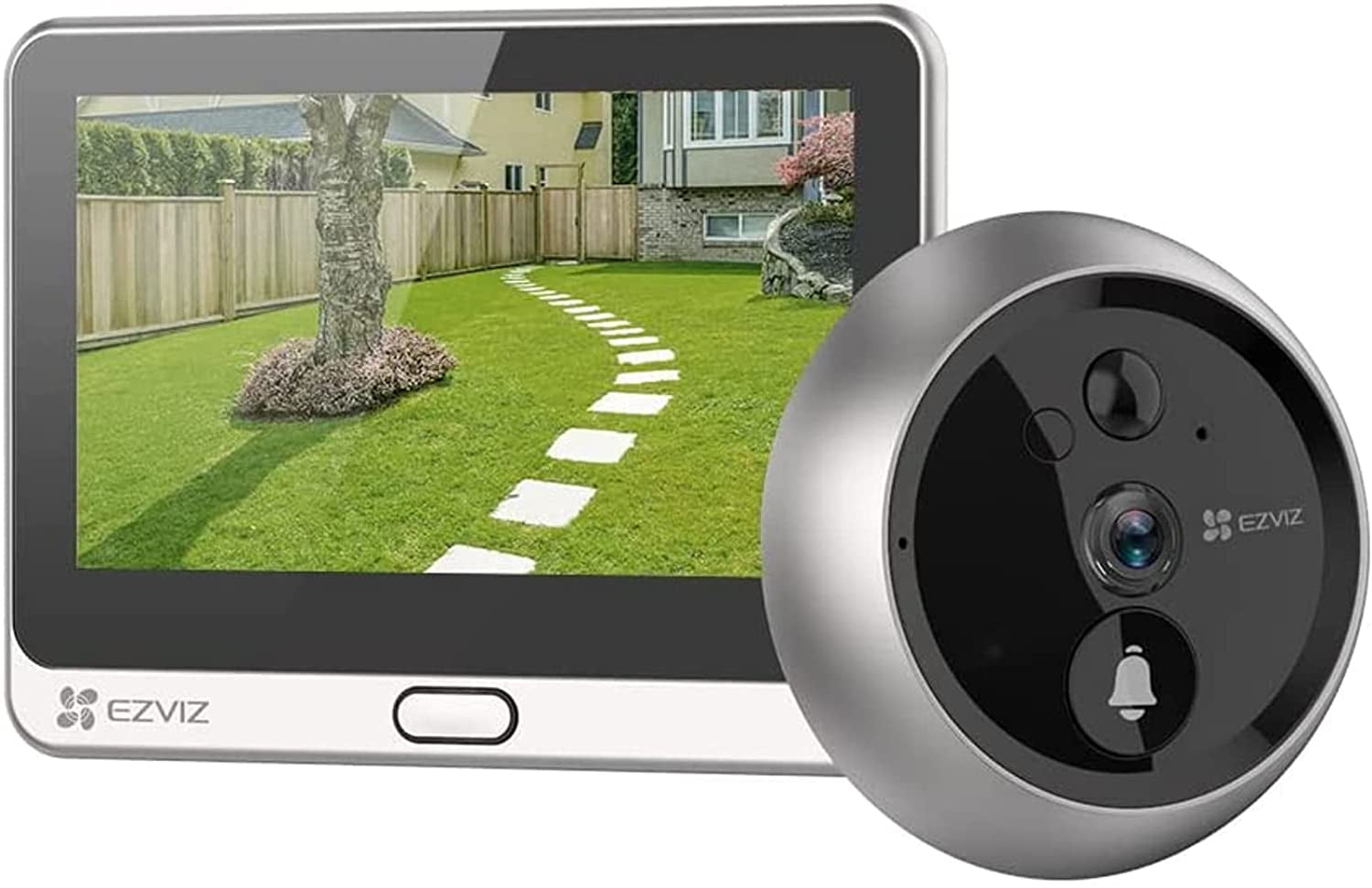 SPIONCINO WIFI CON DISPLAY 4.3 SIL 2MP PIR H265 BAT.RIC. - ANTISCASSO