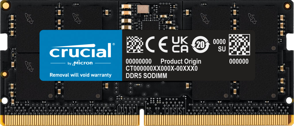 DDR5 16GB 4800 MHZ SO-DIMM CRUCIAL CL40