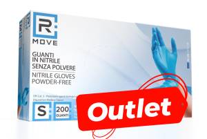 RMove Guanti Cnf.Danneggiata Nitrile Blu SP 3.5g 1Cnf/200pz Tg S