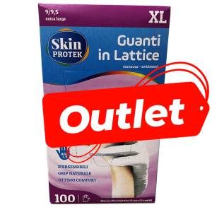 Skin Protek Cnf.Danneggiata Box Guanti Lattice TG. XL 100pz Bianco