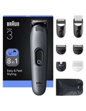 Braun Regolabarba e Capelli AIO3540 8 in 1