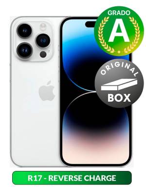 Apple iPhone 14 Pro 128GB 6.1" Silver Used Grado-A Original Box