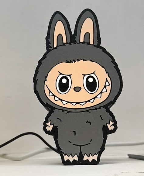 Lampada 3d labubu non ufficiale