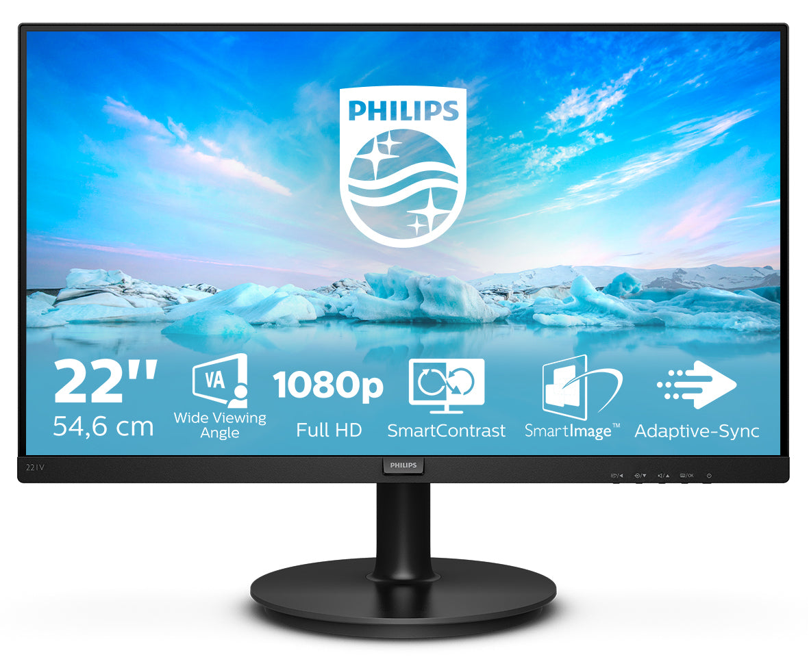MON 21,5VA VGA HDMI VESA PHILIPS 221V8/00 16:9 4000:1 4MS