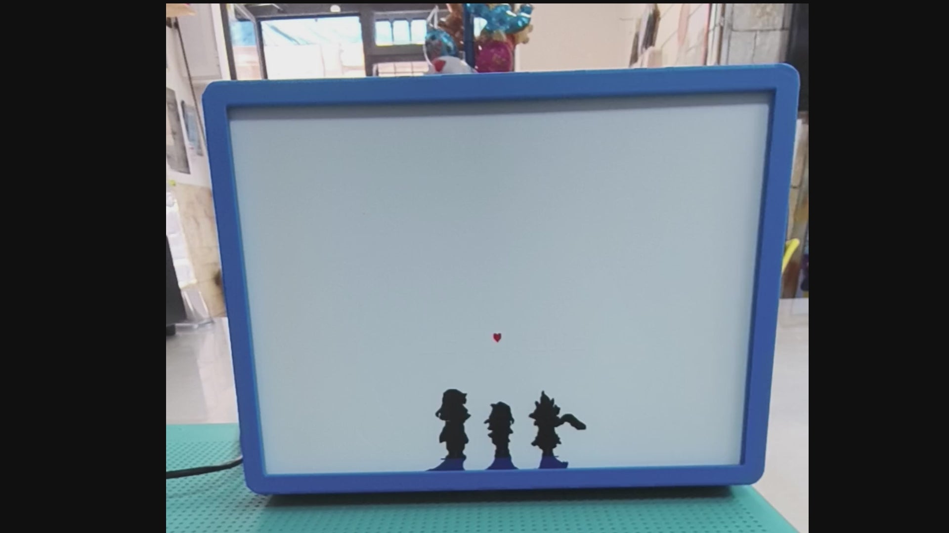 lampada light painting con stampa 3d e stampa uv personalizzabile