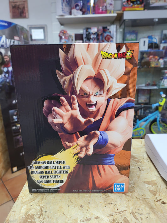 Action figure dragonball super the android battle with dragon ball fighterz son goku figure bandai